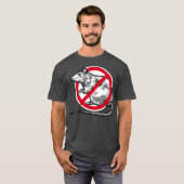 Kein Schild des Ratten Stopp Snittern Pest Kontrol T-Shirt (Vorne ganz)