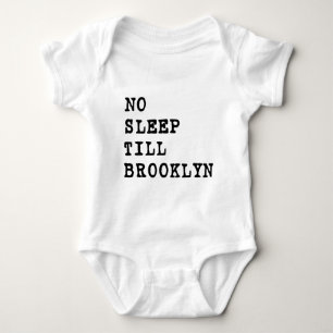 Kein Schlaf bebaut Brooklyn! Baby Strampler