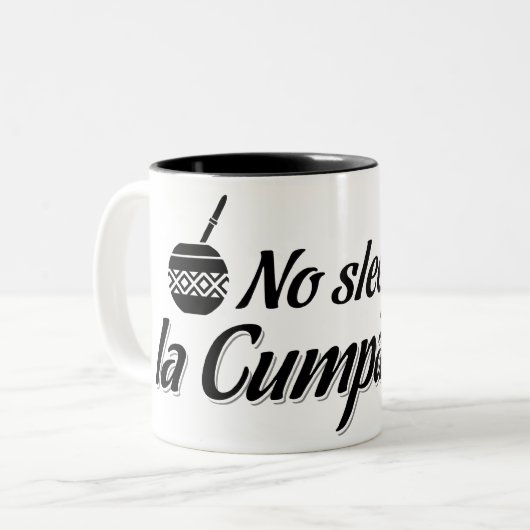 Kein Schlaf bebaut La Cumparsita Tasse (Vorderseite Links)