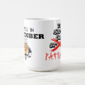 Kein Schlaf bis Patterson/sieht Sie im November Kaffeetasse (Mittel)