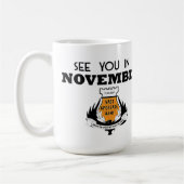 Kein Schlaf bis Patterson/sieht Sie im November Kaffeetasse (Links)
