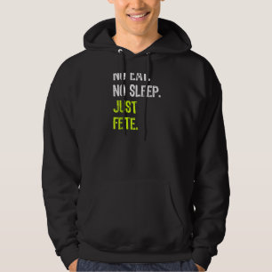 Kein Schlaf Wiederholung nur Fete Guyana Karneval Hoodie