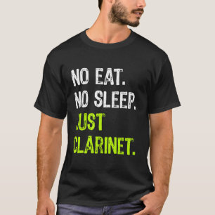 Kein Schlaf Wiederholung nur Klarinettenmusik T-Shirt