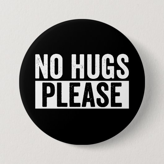 Kein Schläger Bitte schnauzhacken Sprichwort Button (Vorderseite)