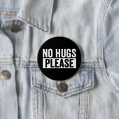 Kein Schläger Bitte schnauzhacken Sprichwort Button (Beispiel)