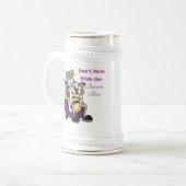 kein Schlamassel mit Bienenkönigin Bierglas (Vorderseite Links)