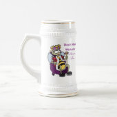 kein Schlamassel mit Bienenkönigin Bierglas (Links)