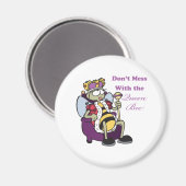 kein Schlamassel mit Bienenkönigin Magnet (Vorderseite/Rückseite)