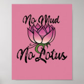 Kein Schlamm Kein Lotus Blossom Poster (Vorne)