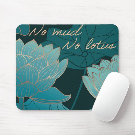 Kein Schlamm, kein Lotus Maus Pad Mousepad (Mit Mouse)
