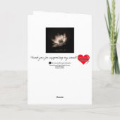 kein Schlamm, kein Lotus, originelle Fotokarte Karte (Rückseite)