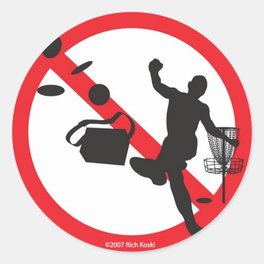 kein schlechter Sport Runder Aufkleber (Vorderseite)