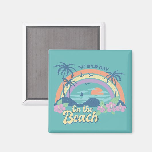 Kein schlechter Tag am Strand Magnet (Vorderseite/Rückseite)