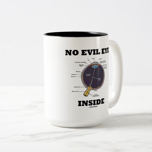 Kein schlechtes Augen-Innere (anatomischer Zweifarbige Tasse (VorderseiteRechts)