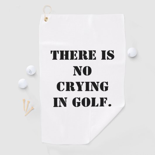 Kein Schlummerhandtuch Golfhandtuch (Insitu)