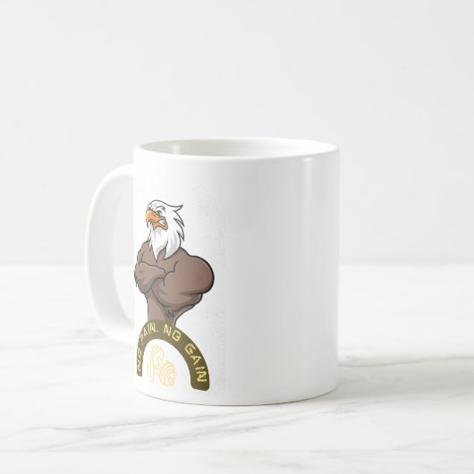 kein Schmerz Kaffeetasse (Vorderseite Links)