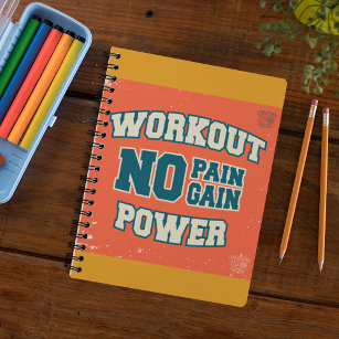 Kein Schmerz Kein Erfolg Workout-Power Notizblock