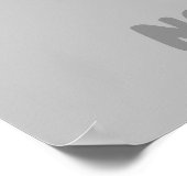 Kein Schmerz kein Gain Funny Kawaii Baguette train Poster (Ecke)