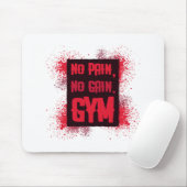 Kein Schmerz kein Gain Gym Mousepad (Mit Mouse)