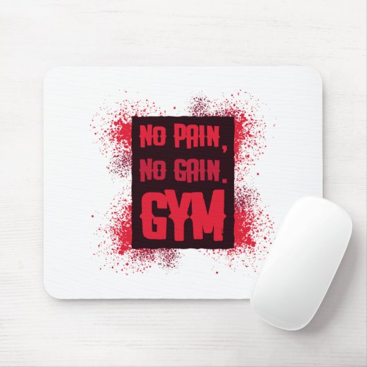 Kein Schmerz kein Gain Gym Mousepad (Mit Mouse)