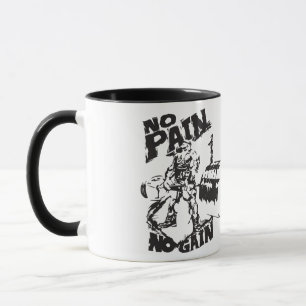 Kein Schmerz kein Gewinn - Bodybuilding Motivation Tasse