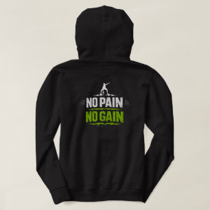 Kein Schmerz Kein Gewinn Fitness Motivation Hoodie