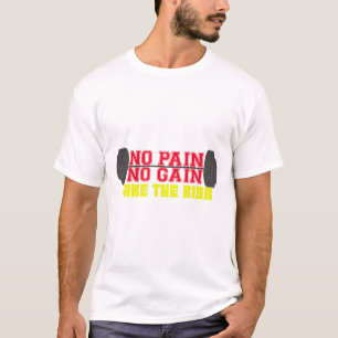 Kein Schmerz Kein Gewinn Fitness Motivation T-Shirt