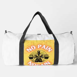 Kein Schmerz Kein Gewinn Fitnessstudio Motivation Duffle Bag