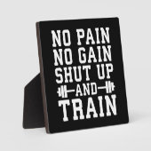 Kein Schmerz kein Gewinn, Halt und Ausbildung - In Fotoplatte (Vorderseite)