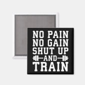 Kein Schmerz kein Gewinn, Halt und Ausbildung - In Magnet (Vorderseite/Rückseite)