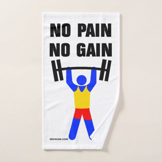 Kein Schmerz kein Gewinn Handtuch (Handtuch)