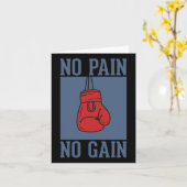 Kein Schmerz kein Gewinn Karte (Gelbe Blume)