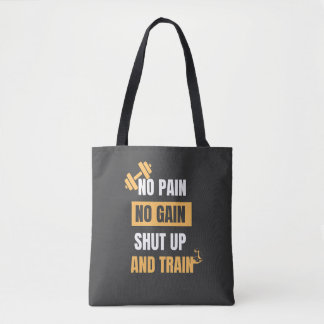 Kein Schmerz kein Gewinn | Motivierend Gym Tote Ta Tasche