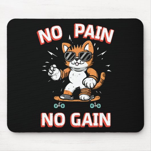 Kein Schmerz kein Gewinn Mousepad (Vorne)