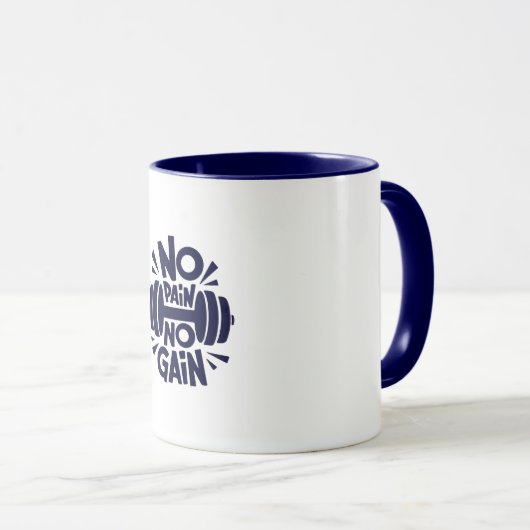 Kein Schmerz, Kein Gewinn Tasse (VorderseiteRechts)