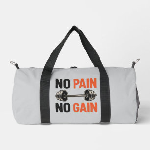 Kein Schmerz Kein Gewinn – Vintage Barbell Gym Fit Duffle Bag