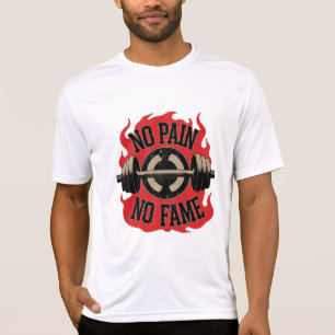Kein Schmerz, kein Ruhm, abgenutztes Vintage-Turne T-Shirt