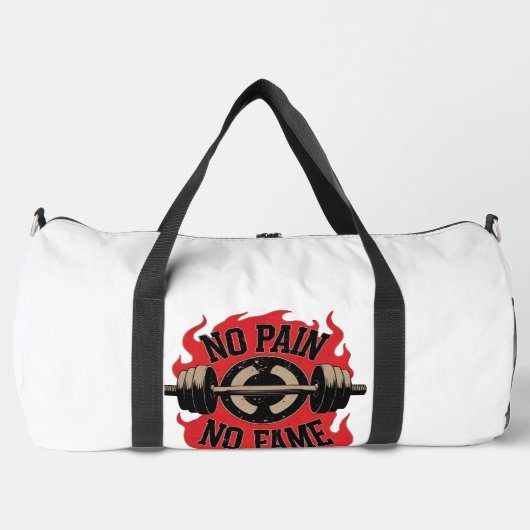 Kein Schmerz Kein Ruhm Retro Eisen Sport Motivatio Duffle Bag (Vorderseite)
