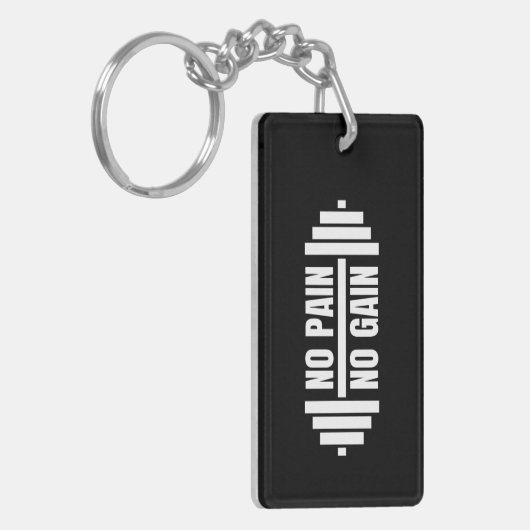 Kein Schmerz Kein Schlüsselanhänger (Vorderseite links)