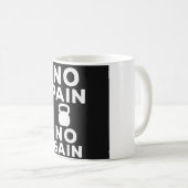 Kein Schmerz kein Schmerz - Bewegung Kaffeetasse (VorderseiteRechts)