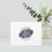 Kein Schmerz Postkarte (Stehend Vorderseite)