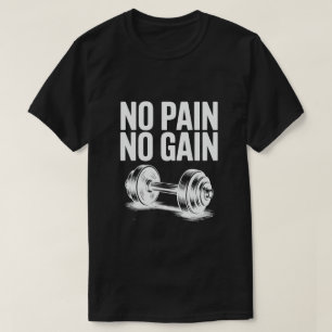 Kein Schmerz Vintages Dumbell-Training T-Shirt
