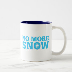 Kein Schnee mehr Zweifarbige Tasse