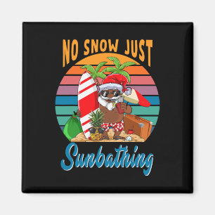 Kein Schnee, nur Sonnenschein Afrikanischer Weihna Magnet