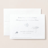 Kein Schneeflocken fällt jemals in den falschen Ur Folienkarte (Rückseite mit Umschlag)