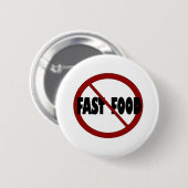 Kein Schnellimbiß Button (Vorne & Hinten)