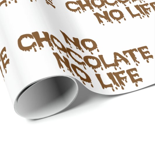 KEIN SCHOKOLAD KEIN LEBEN GESCHENKPAPIER (Rolleneckpunkt)