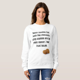Kein Schokoladensplitter-Plätzchen-Sweatshirt der Sweatshirt