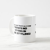 Kein Schreien beim Haar-Anreden Kaffeetasse (Vorderseite Links)