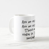 Kein Schreien in IEP-Sitzungen Kaffeetasse (Vorderseite Links)